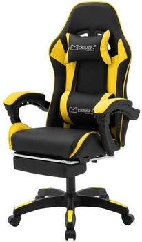 ML-Design Gaming Stuhl PU-Leder schwarz/gelb
