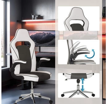 HJH Office Game Sport Pro weiß – Individuelle Anpassung für maximalen Sitzkomfort