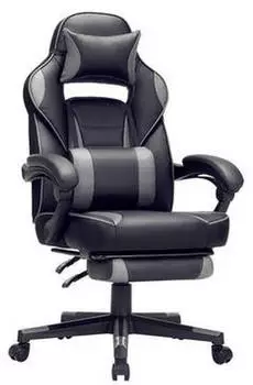 Songmics Gamingstuhl schwarz-grau