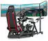 Next Level Racing Round Tube Freestanding Triple, Zubehör Gaming Möbel, Schwarz