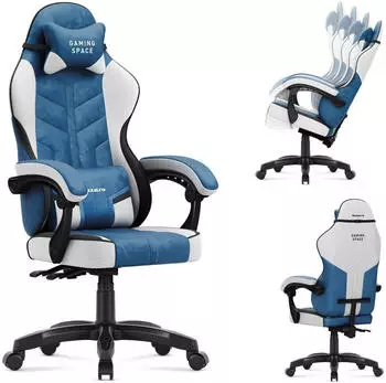 huzaro Force 2.7 Black Carbon Gaming-Stuhl Blue, Gaming Stuhl, Blau