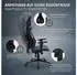ML-Design Gaming Stuhl mit Stoffbezug blau