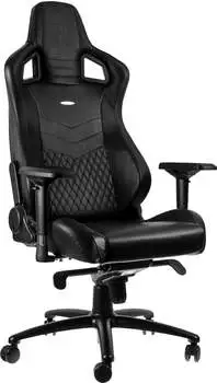 Noblechairs Epic schwarz (Echtleder) – Noblechairs Epic schwarz (Echtleder) vereint Luxus mit ergonomischer Präzision