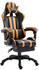 vidaXL Gaming Chair PU with Footrest Orange (20222)