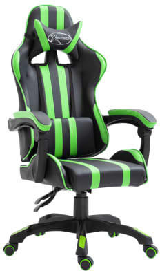 vidaXL Gaming-Stuhl grün Kunstleder (20211)