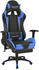 vidaXL Bürostuhl Gaming-Stuhl Neigbar mit Fußstütze blau