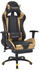 vidaXL Bürostuhl Gaming-Stuhl Neigbar mit Fußstütze gold