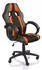 Tresko Chefsessel Gestreift Bürostuhl Racing Drehstuhl Bürosessel Schreibtischstuhl 608 (RS-019) schwarz/orange