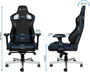 Noblechairs Epic Mercedes-AMG Petronas Motorsport 2021 Edition – Noblechairs Epic Mercedes-AMG Petronas Motorsport 2021 Edition vereint Rennsport-Erbe mit ergonomischem Komfort
