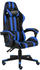 vidaXL Gaming-Stuhl Kunstleder (100 % PVC) blau (20518)