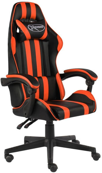 vidaXL Gaming-Stuhl Kunstleder (100 % PVC) orange (20524)