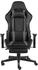 vidaXL Gaming-Stuhl PVC mit Fußstütze (20484-20489) schwarz/grau (20489)