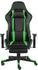 vidaXL Gaming-Stuhl PVC mit Fußstütze (20484-20489) schwarz/grün (20486)