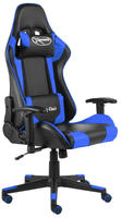 vidaXL Gaming-Stuhl Drehbar Blau PVC