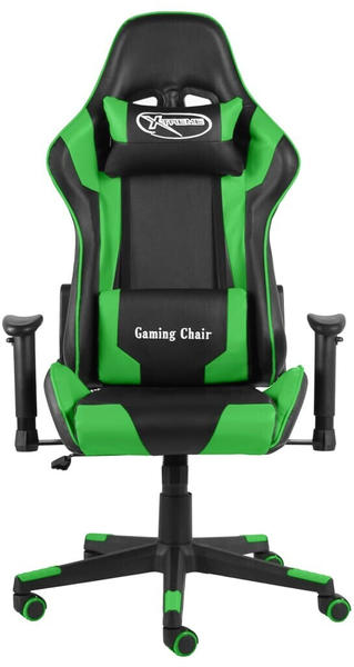 vidaXL Gamer Rotating Chair Green