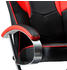 vidaXL Adjustable chair with footrest Red/Black