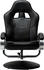 vidaXL Adjustable chair with footrest Black