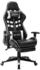 vidaXL Gaming-Stuhl mit Fußstütze Kunstleder schwarz-weiss (20515)