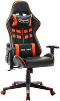 vidaXL Gaming-Stuhl Schwarz und Orange Kunstleder