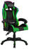 vidaXL Gaming-Stuhl mit RGB LED-Leuchten grün/schwarz Kunstleder