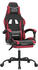 vidaXL Gaming-Stuhl mit Fußstütze und Massagefunktion Kunstleder (349579-349590)