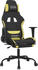 vidaXL Gaming-Stuhl mit Fußstütze und Massagefunktion Stoff (345480-345490) schwarz/hellgrün (345486)