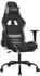 vidaXL Gaming-Stuhl mit Fußstütze Stoff (3143722-3143732) schwarz/hellgrau (3143723)