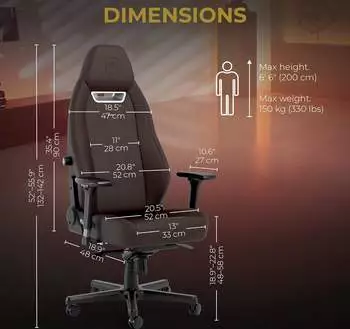 Noblechairs Legend Java Edition – Präzise Anpassung durch 4D-Armlehnen und flexible Sitztechnik