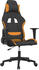 vidaXL Gaming-Stuhl Stoff (3143733-3143742) schwarz/orange (3143737)