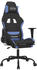 vidaXL Gaming-Stuhl mit Fußstütze und Massagefunktion Stoff (345480-345490)