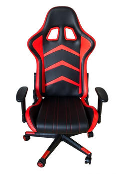 Nativ Haushalt Gaming-Stuhl, Nacken- R&uuml;ckenkissen, Gamerstuhl, B&uuml;rostuhl schwarz/rot
