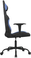 vidaXL Gaming-Stuhl Schwarz und Blau Stoff