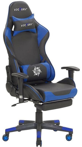 Beliani VICTORY Gaming Chair Black and Blue