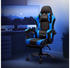 ML-Design Massage Gaming Stuhl PU-Leder schwarz/blau