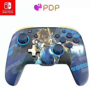 PDP Switch Rematch Glow Wireless Controller The Legend of Zelda: Link Hero Glow In The Dark
