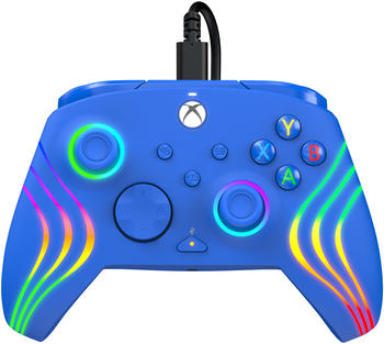 PDP Xbox Series X|S & PC Afterglow Wave Controller blau