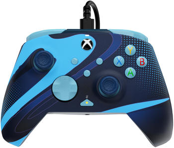 PDP Rematch Xbox Series X|S & PC Advanced Wired Controller GLOW Blue Tide