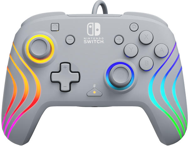 PDP Nintendo Switch Afterglow Wave Grey Wired Controller