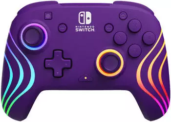 PDP Nintendo Switch Afterglow Wave Purple Wireless Controller