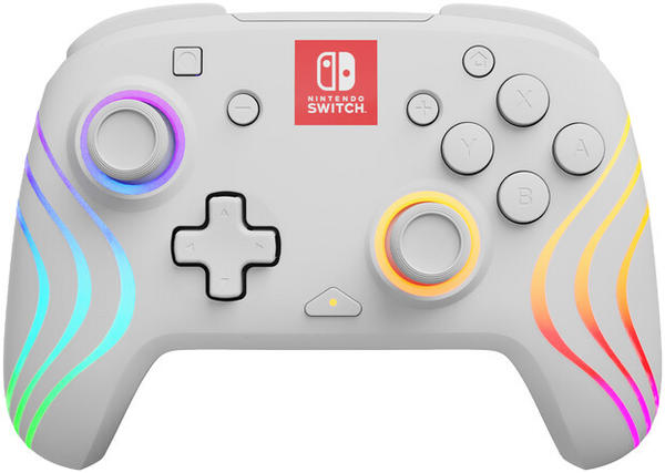 PDP Nintendo Switch Afterglow Wave White Wireless Controller