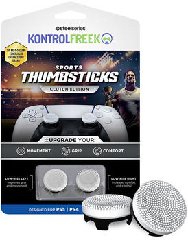 KontrolFreek PS5/PS4 Sports Thumbsticks Clutch Edition White (4 Zinken)