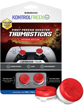 KontrolFreek PS5/PS4 First Person Shooter Thumbsticks Inferno Edition Red (4 Zinken)