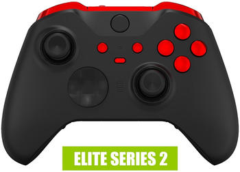 eXtremeRate Xbox One Elite Series 2/Core Controller Replacement Buttons Chrome Red