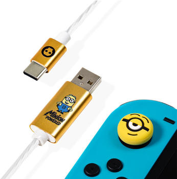 Numskull USB C LED Charge Cable & Thumb Grips Minions