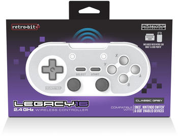 Retro Bit Legacy 16 2,4 GHz Wireless Controller Classic Grey