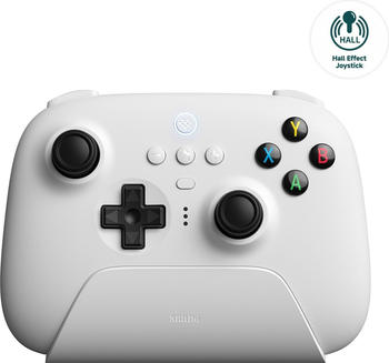 8bitdo Ultimate 2.4G Wireless Controller mit Hall-Effekt-Joystick wei&szlig;