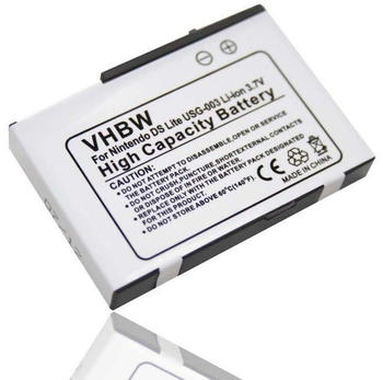 vhbw Nintendo DS lite Akku 900 mAh 3,7 Li-Ion