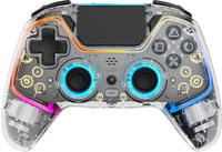 Deltaco Controller Wireless RGB transparent PS4 - Zubeh&ouml;r Spielekonsolen -