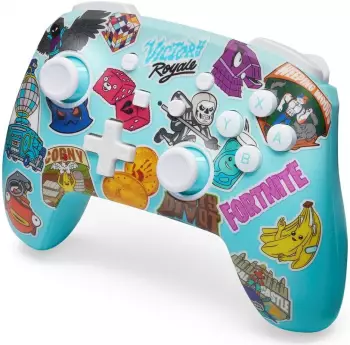 PowerA Nintendo Switch Enhanced Wireless Controller (Fortnite - Sticker Mania) – Vollständige Steuerausstattung für alle Switch-Genres