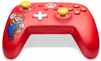 PowerA Nintendo Switch Enhanced Wireless Controller (Super Mario - Mario Joy) – Nostalgie trifft Hightech: Der Mario-Controller für Switch-Fans